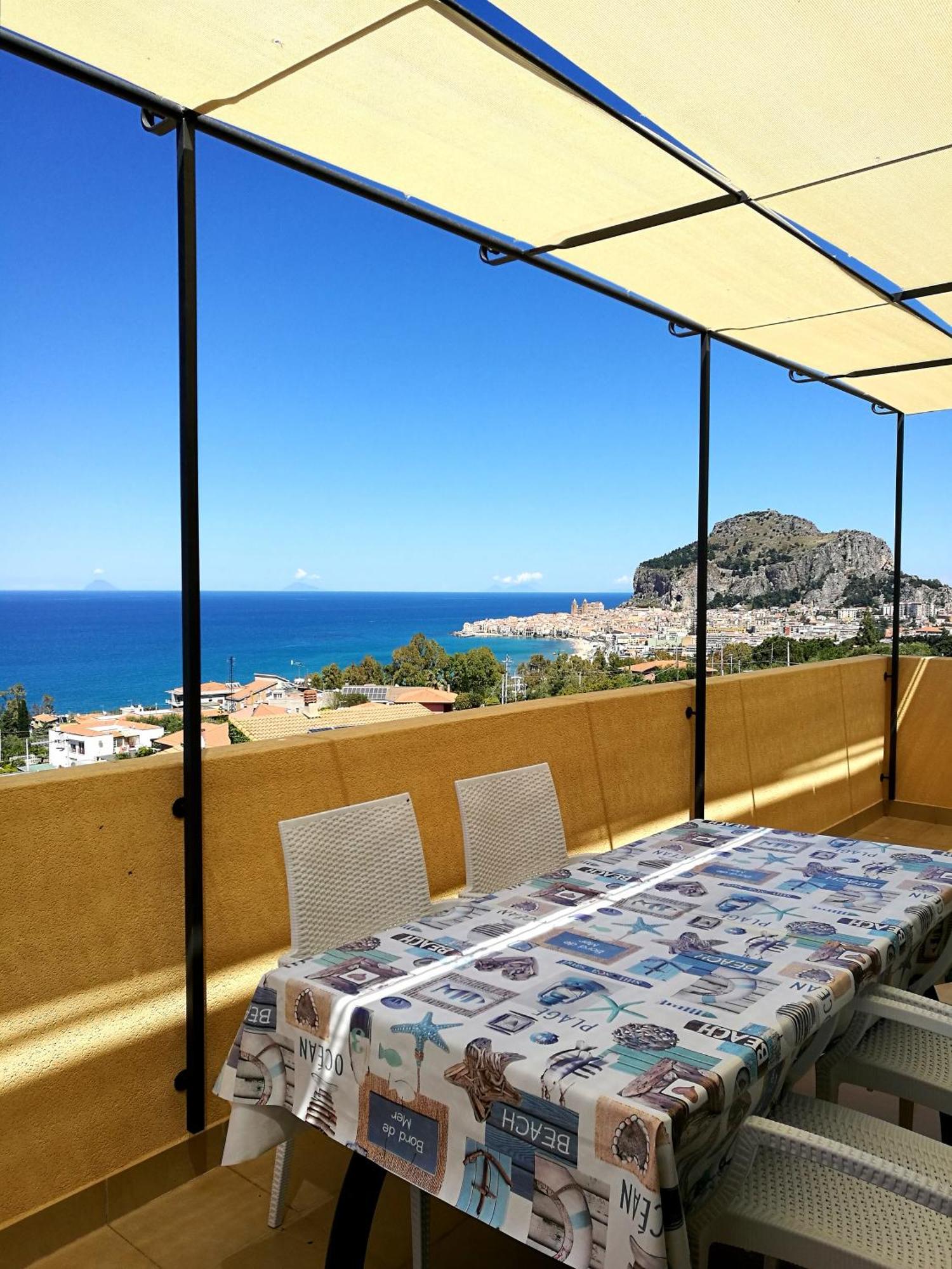 Apartmán Casa Panoramica Santa Lucia Cefalù Exteriér fotografie
